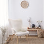 Voir la diapositive 5 : The Home Deco Factory Fauteuil de salon imitiation fourrure scandi Helsinki - Blanc