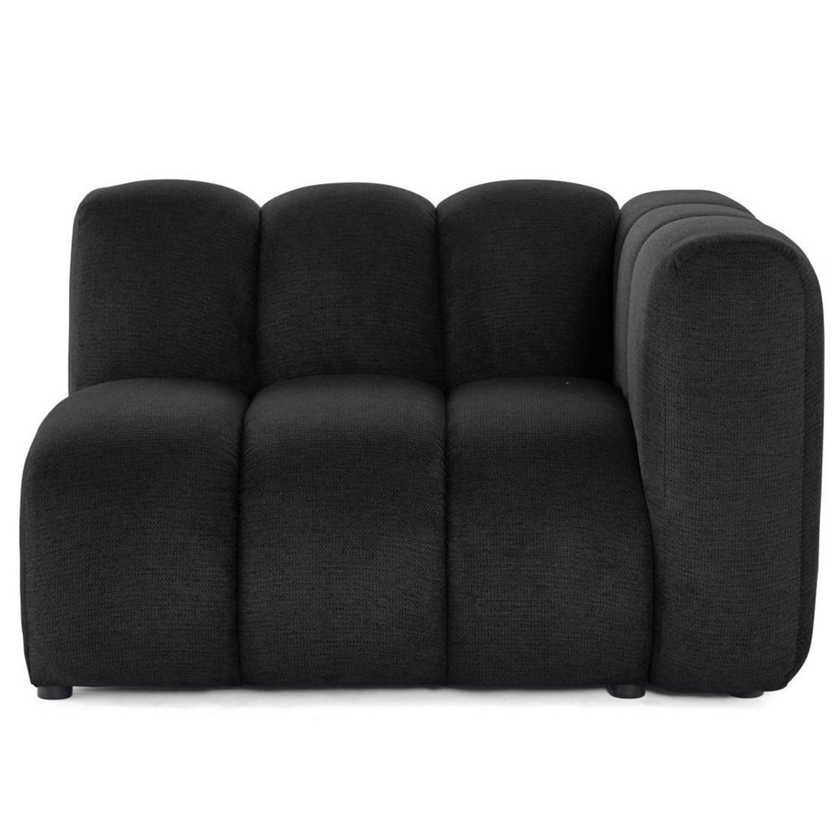 LISA DESIGN Debbie - module d'assise droit en tissu texturé