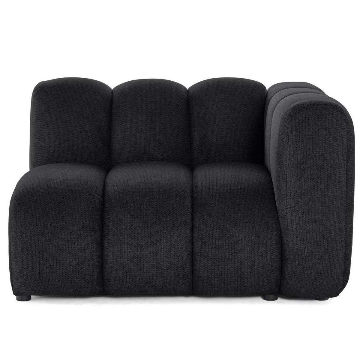 LISA DESIGN Debbie - module d'assise droit en tissu texturé