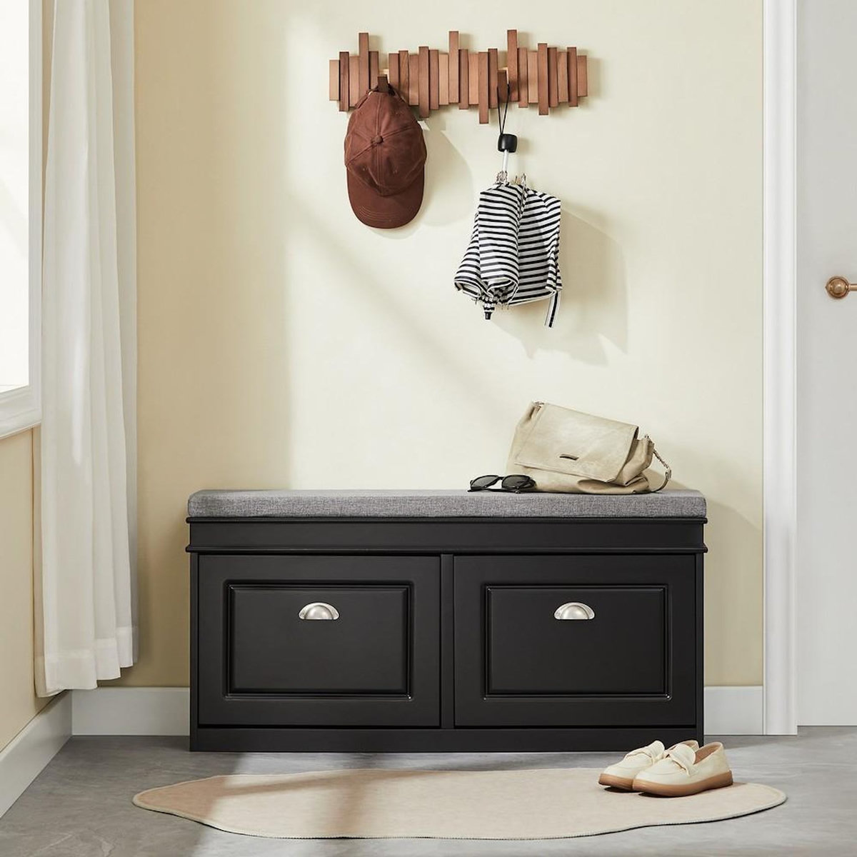 SOBUY SoBuy - Banc de rangement à chaussures avec 2 tiroirs - Classique - FSR64