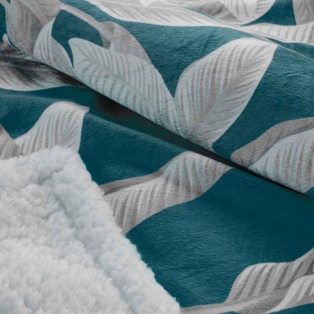 Paris Prix Plaid Velours Imprimé  Isibelle  125x150cm Bleu