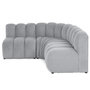 Voir la diapositive 1 : LISA DESIGN Debbie - canapé modulable d'angle réversible 4 places en tissu texturé