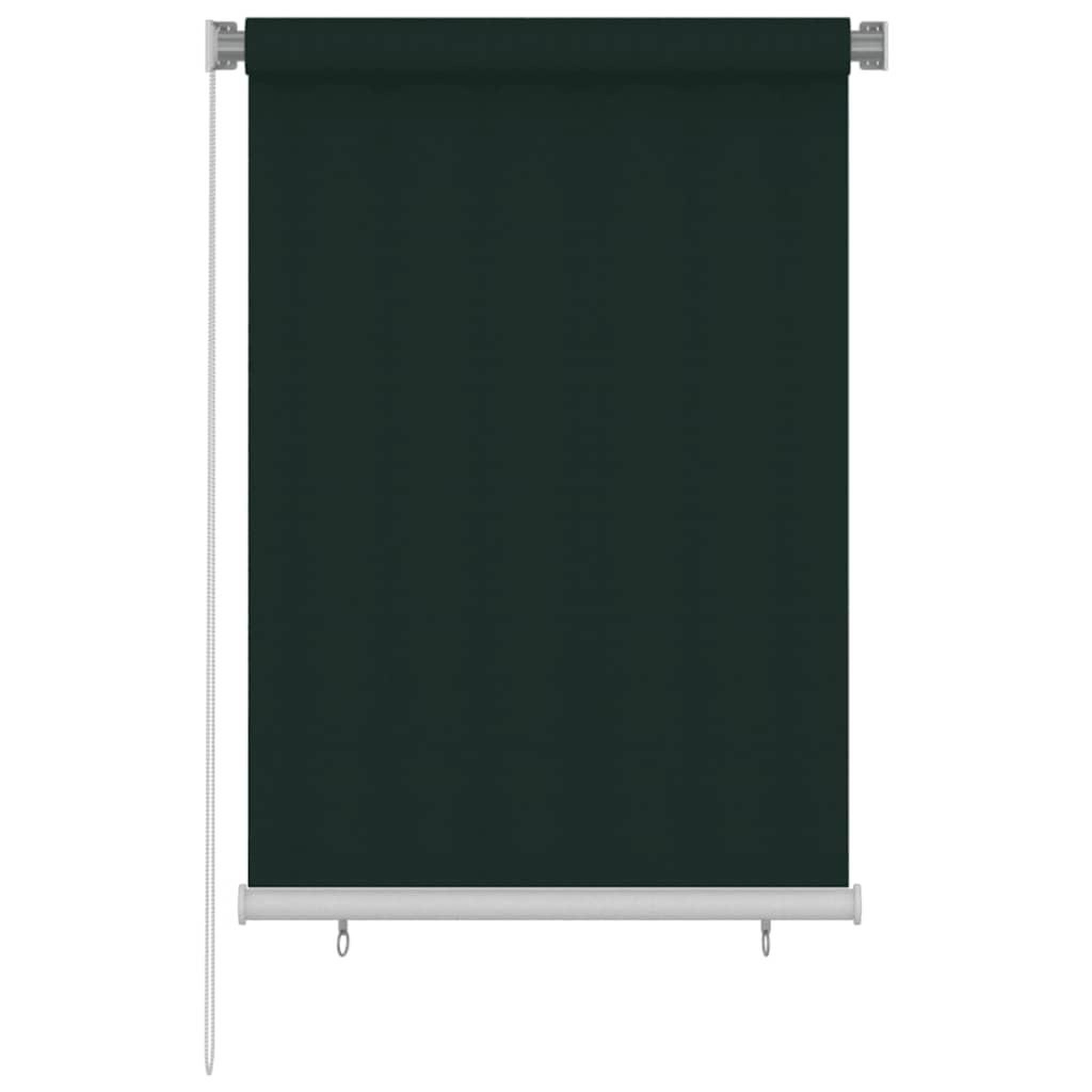 VIDAXL Store roulant d'exterieur 105 (l) x 140 (h) cm vert fonce hdpe
