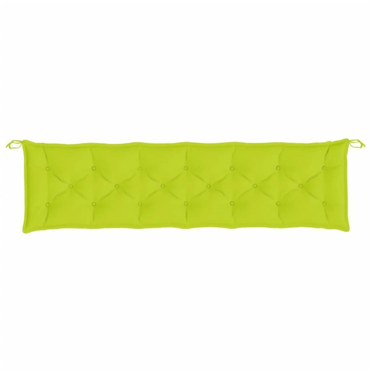 VIDAXL Coussin de banc de jardin vert brillant 200x50x7cm tissu oxford