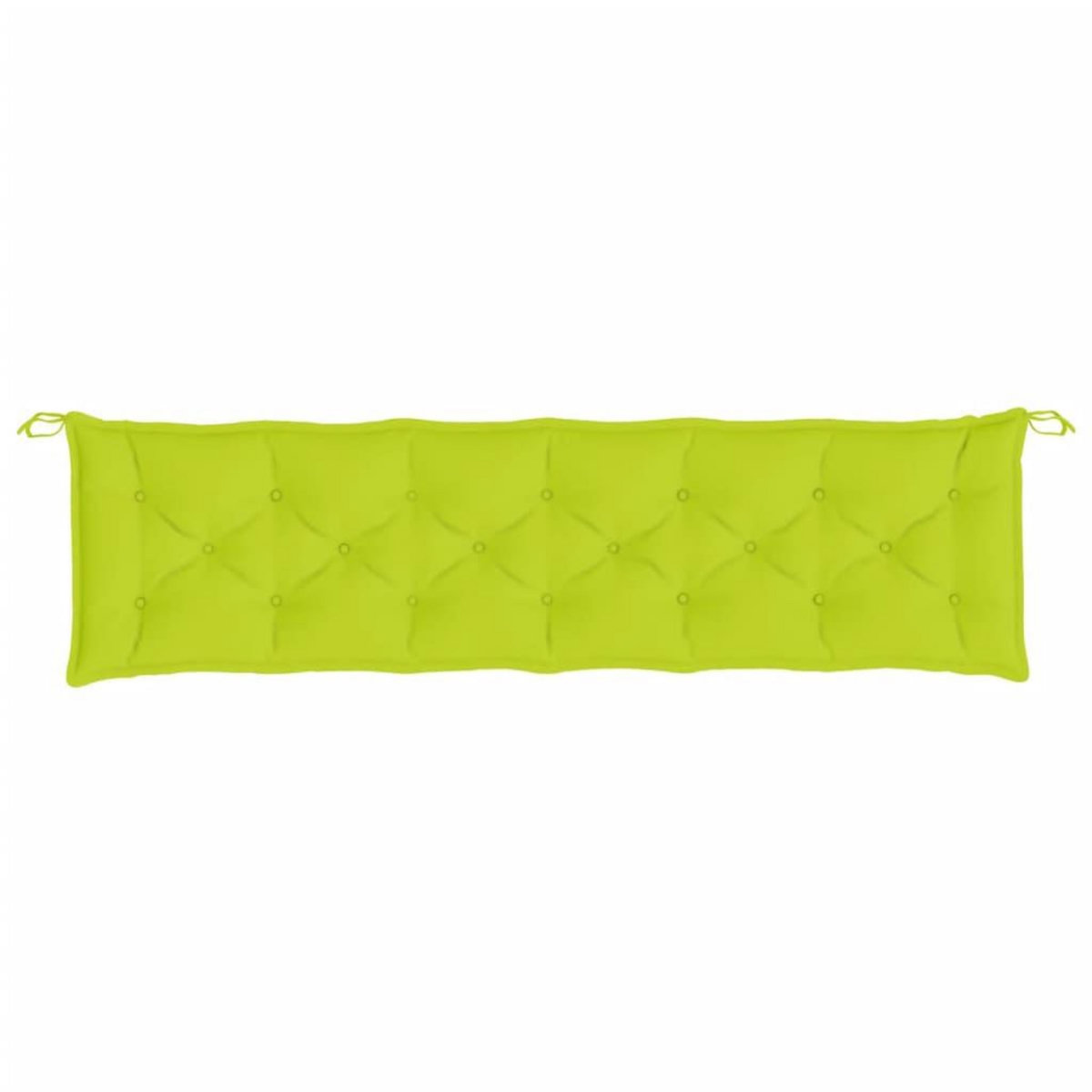 VIDAXL Coussin de banc de jardin vert brillant 200x50x7cm tissu oxford