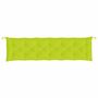 Voir la diapositive 4 : VIDAXL Coussin de banc de jardin vert brillant 200x50x7cm tissu oxford