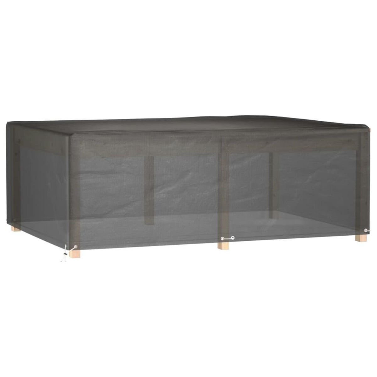 VIDAXL Housse de salon de jardin 12 œillets 230x165x80cm rectangulaire