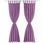 Voir la diapositive 2 : VIDAXL Rideau occultant avec boucles 2 pcs 140 x 225 cm Lilas
