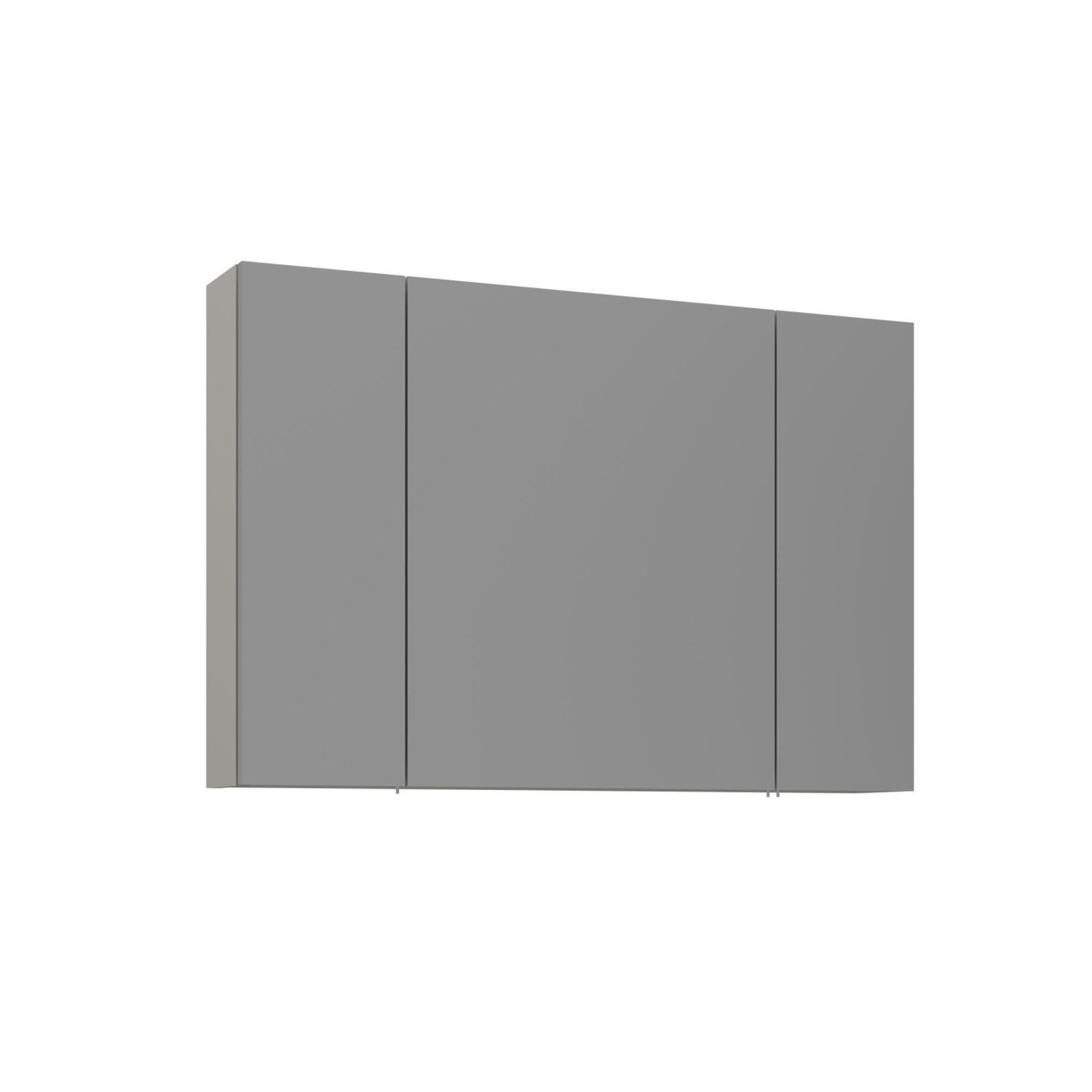 Habitat et Jardin Meuble Salle de Bain avec Miroir  Bari 100  - 97 x 16 x 66 cm - Matte Cashmere