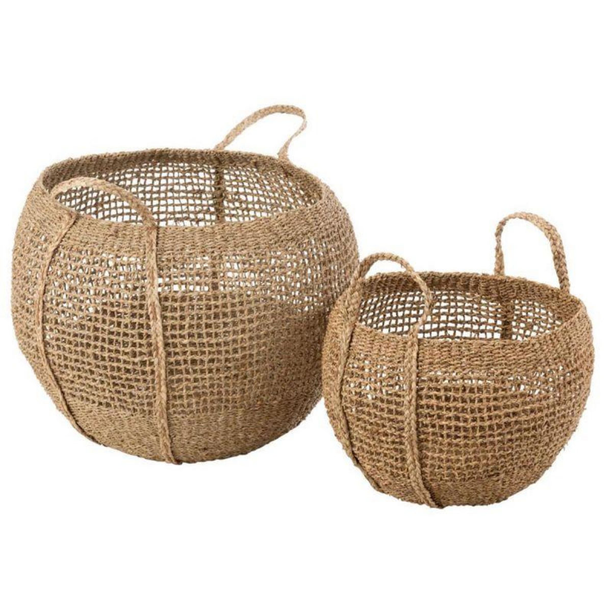 Paris Prix Lot de 2 Paniers de Rangement  Tosai  56cm Naturel