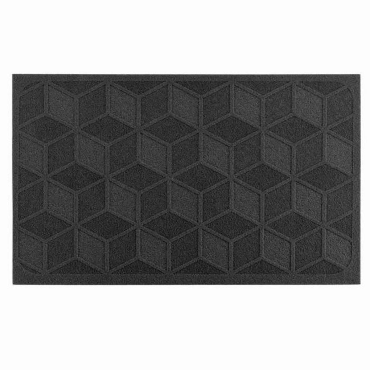 Paris Prix Tapis Rectangulaire Déco  Cubix  45x75cm Noir