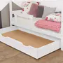 Youdoit Tiroir lit à roulettes - blanc pour lit 80 x 180 cm