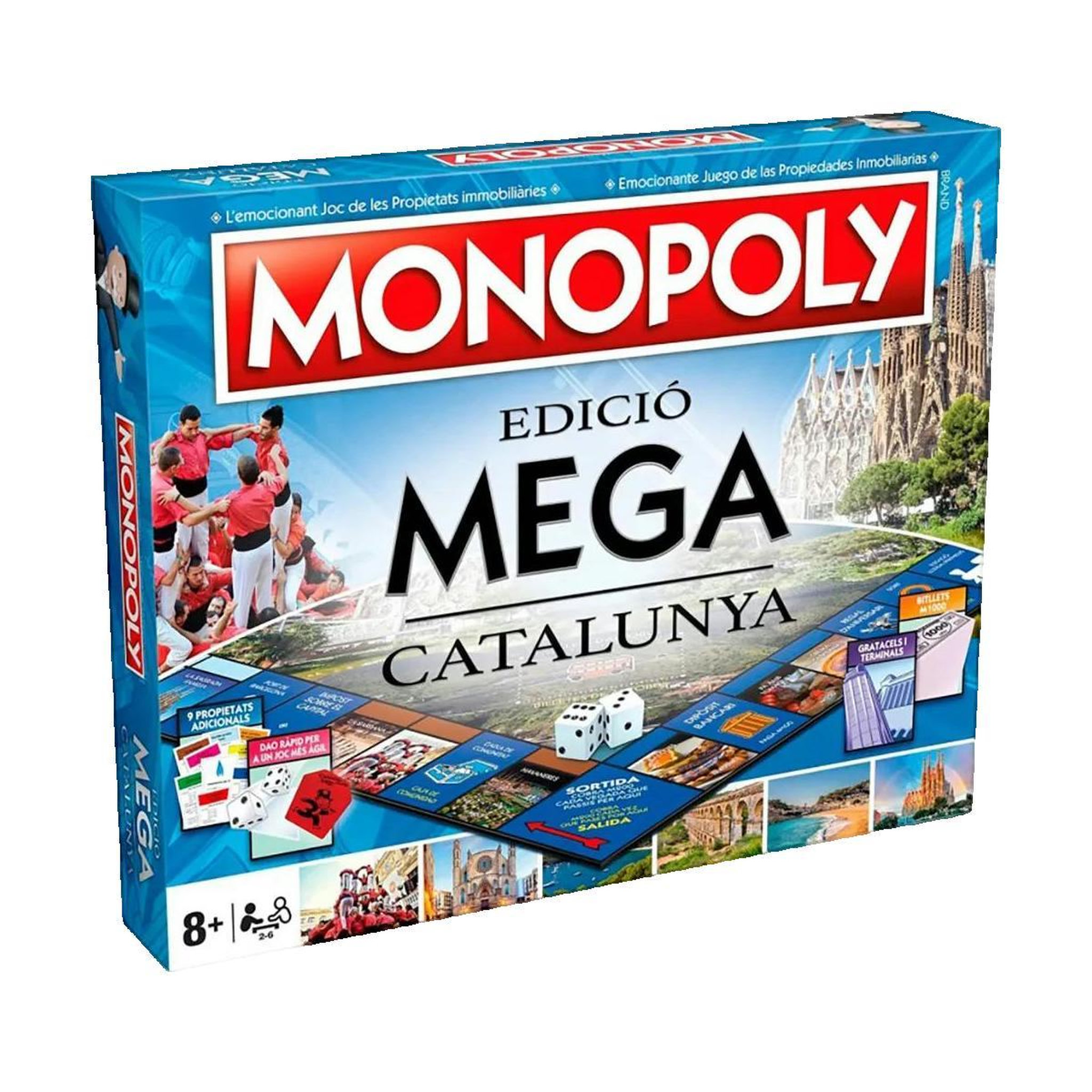 Voir la diapositive 2 : HASBRO Jeu de société Hasbro Monopoly Mega Catalunya