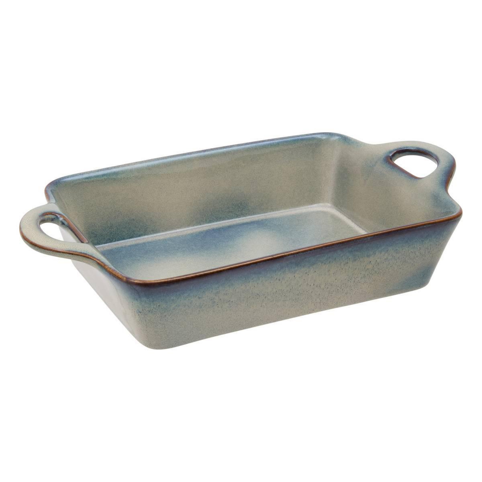 SECRET DE GOURMET Plat à Four Rectangulaire en Grès  Terre Inconnue  38cm Vert