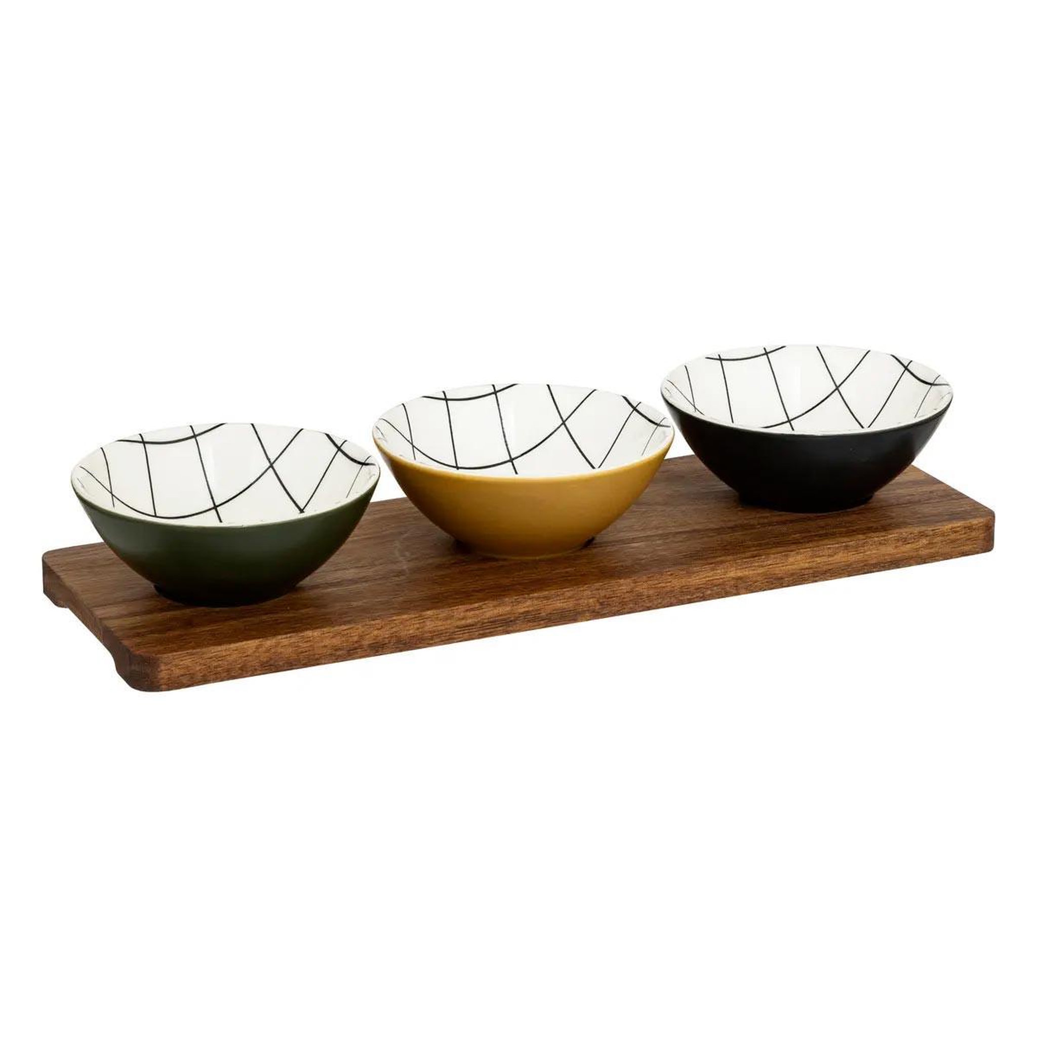SECRET DE GOURMET Service apéritif 4 pièces  family corner  37cm multicolore