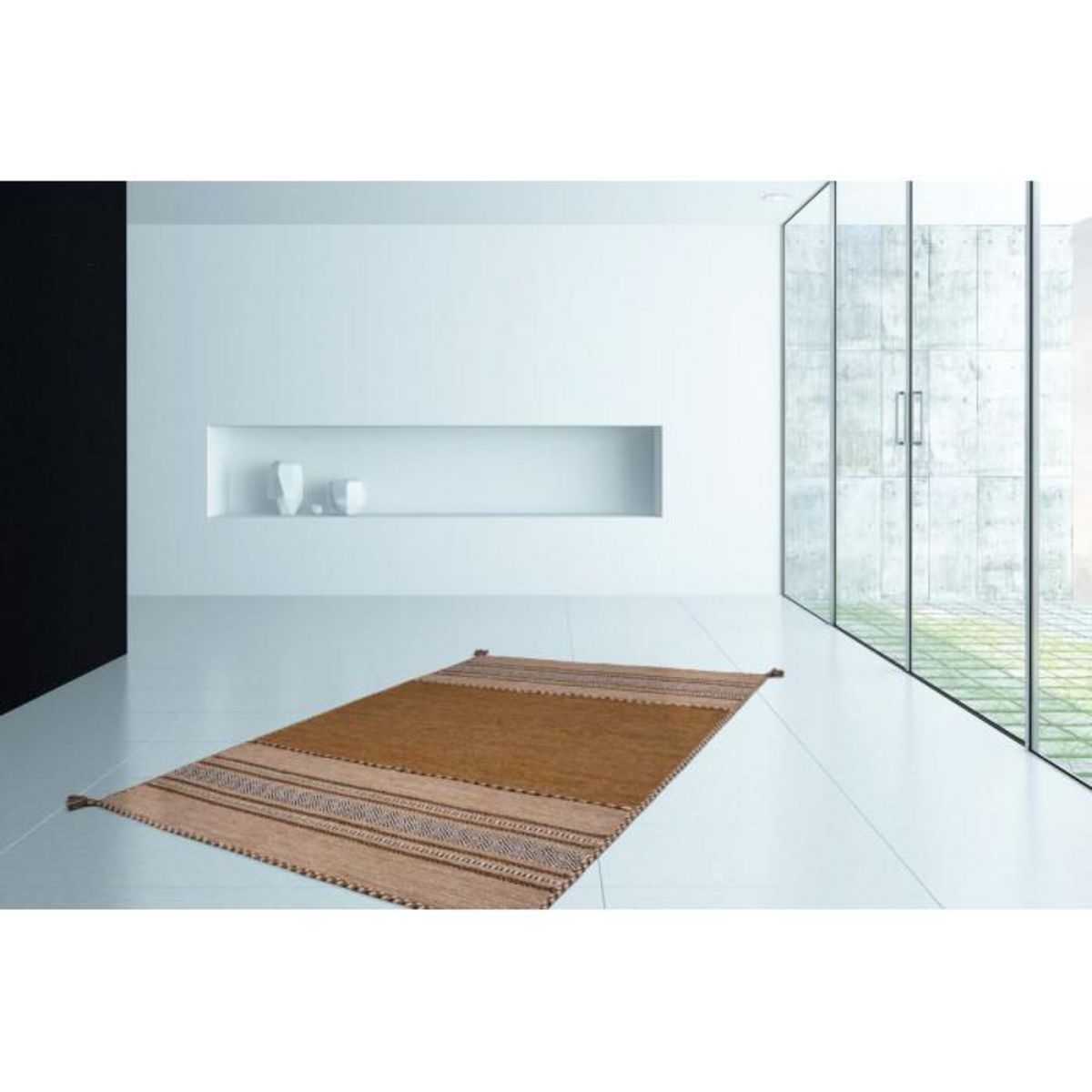 Paris Prix Tapis Ethnique Tissé à la Main  Alhambra  Marron