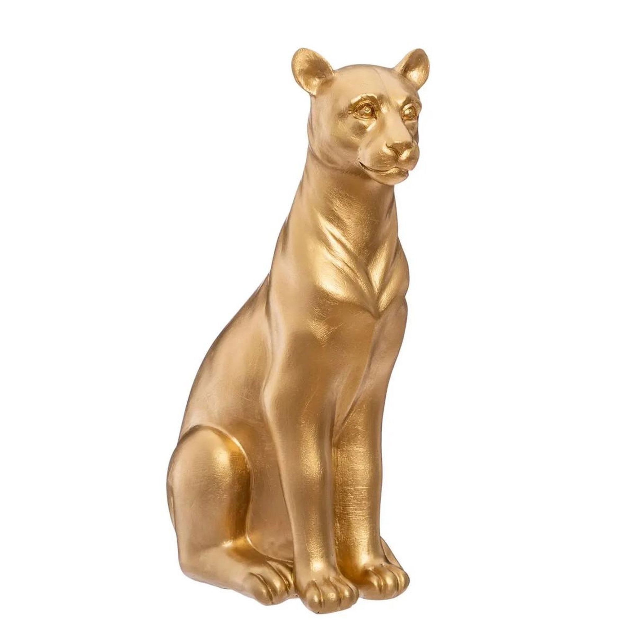 ATMOSPHERA Statuette déco  panthère  23cm or