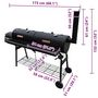 Voir la diapositive 5 : VIDAXL Barbecue a fumoir Nevada XL Noir