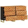 Voir la diapositive 3 : VIDAXL Armoires laterales 2 pcs marron et noir 60x33,5x75 cm