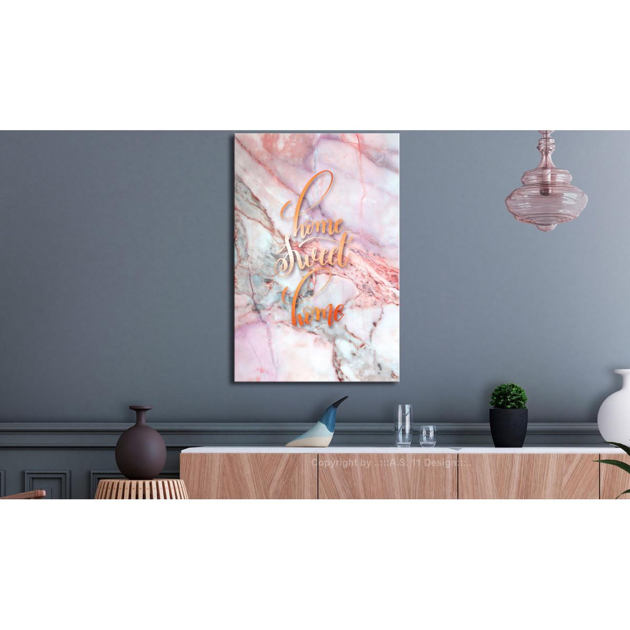 Voir la diapositive 2 : Paris Prix Tableau imprimé  home sweet home