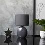 Voir la diapositive 4 : Paris Prix Lampe à Poser en Porcelaine  Janna  30cm Anthracite