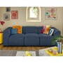 Voir la diapositive 1 : LISA DESIGN Suaro - canapé modulable 3 places en tissu texturé