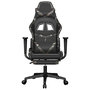 Voir la diapositive 4 : VIDAXL Chaise de jeu de massage repose-pied Noir&Camouflage Similicuir