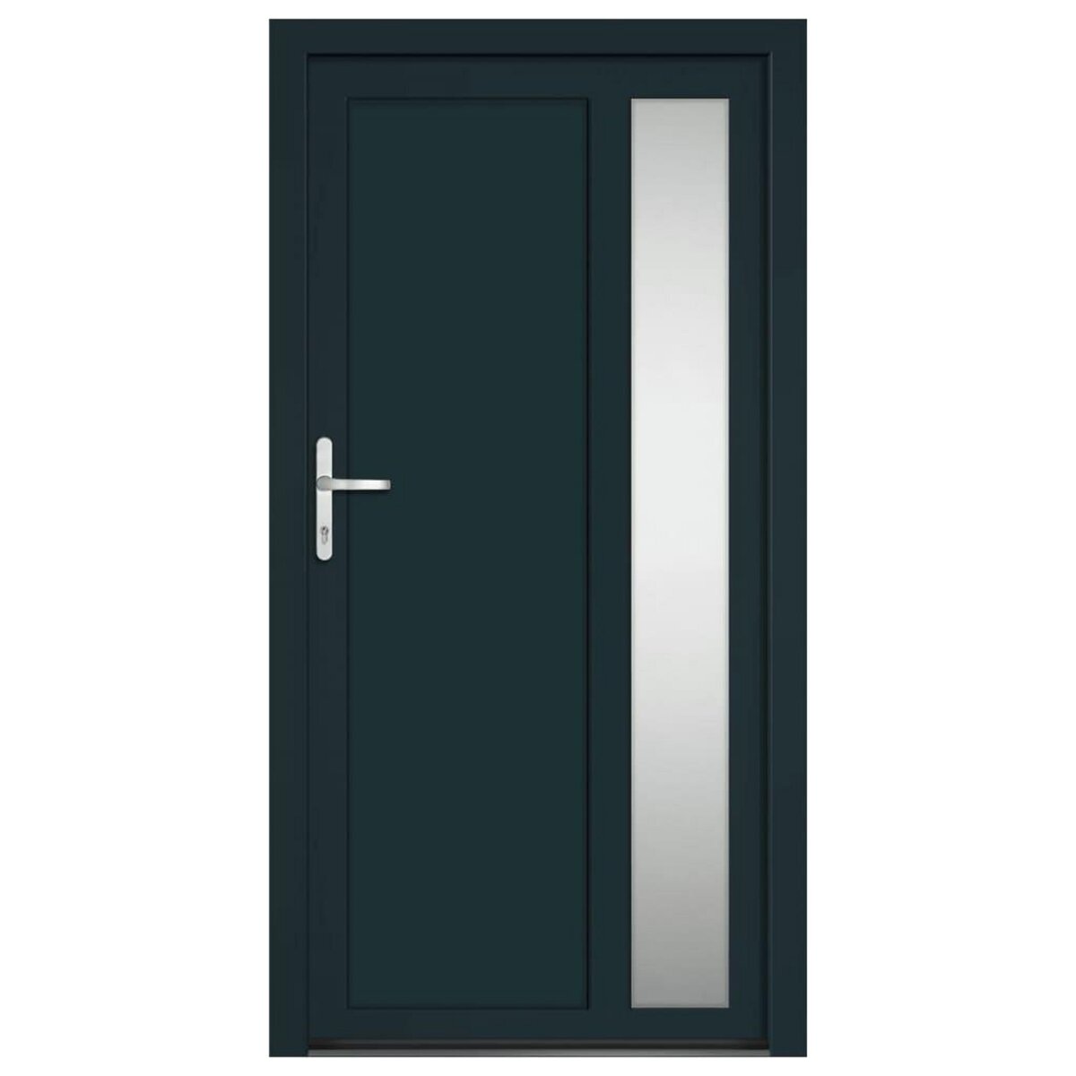 VIDAXL Porte d'entree anthracite 108x208 cm PVC