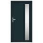 Voir la diapositive 3 : VIDAXL Porte d'entree anthracite 108x208 cm PVC