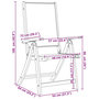 Voir la diapositive 6 : VIDAXL Chaises pliables de jardin lot de 2 bois d'acacia et textilene