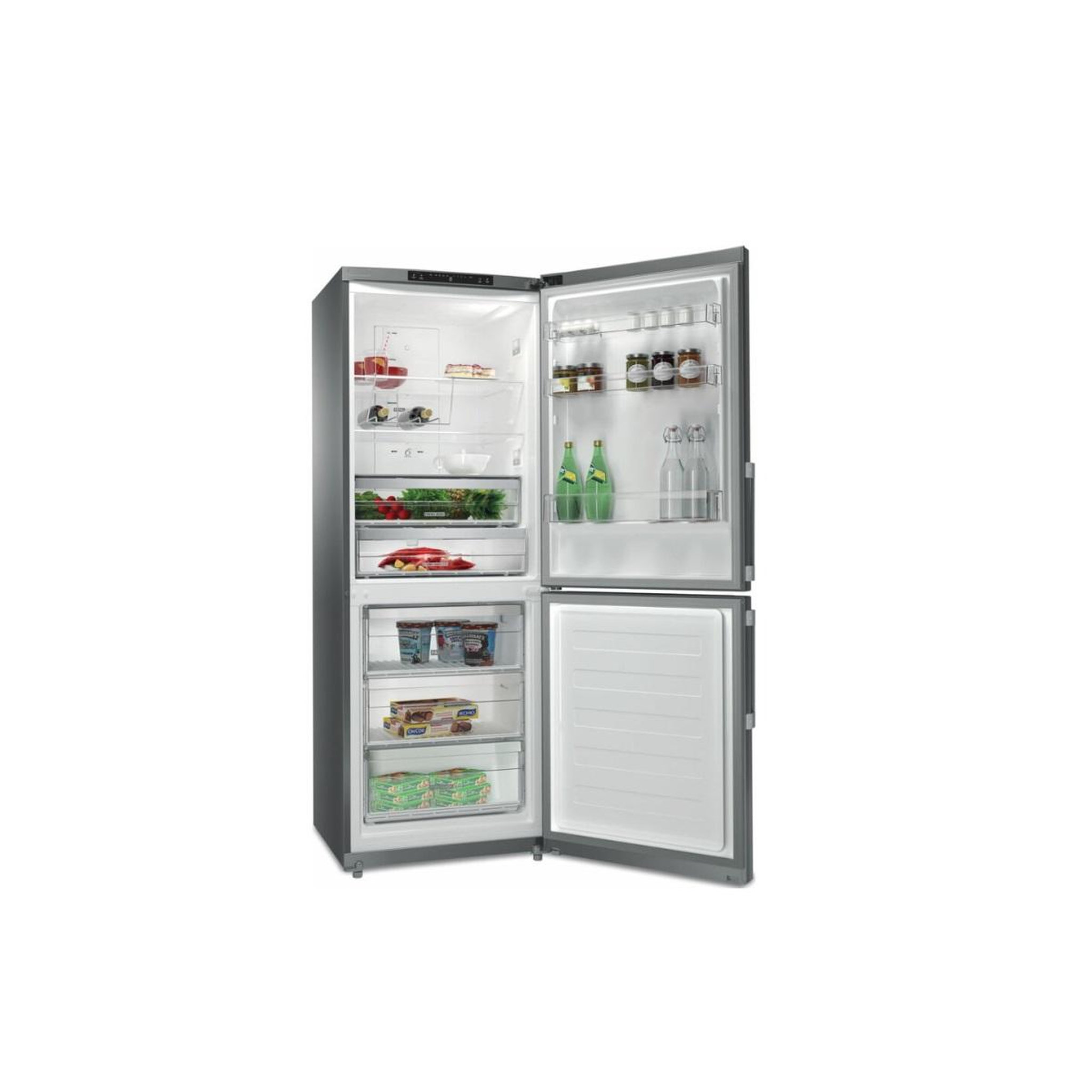 Voir la diapositive 3 : Whirlpool Réfrigérateur combiné 70cm 462l nofrost inox - wb70i952x