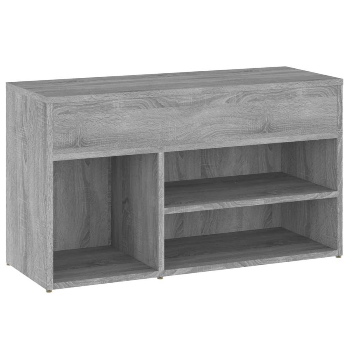 VIDAXL Banc a chaussures Sonoma gris 80x30x45 cm Bois d'ingenierie