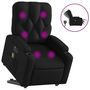 Voir la diapositive 2 : VIDAXL Fauteuil inclinable de massage electrique noir similicuir