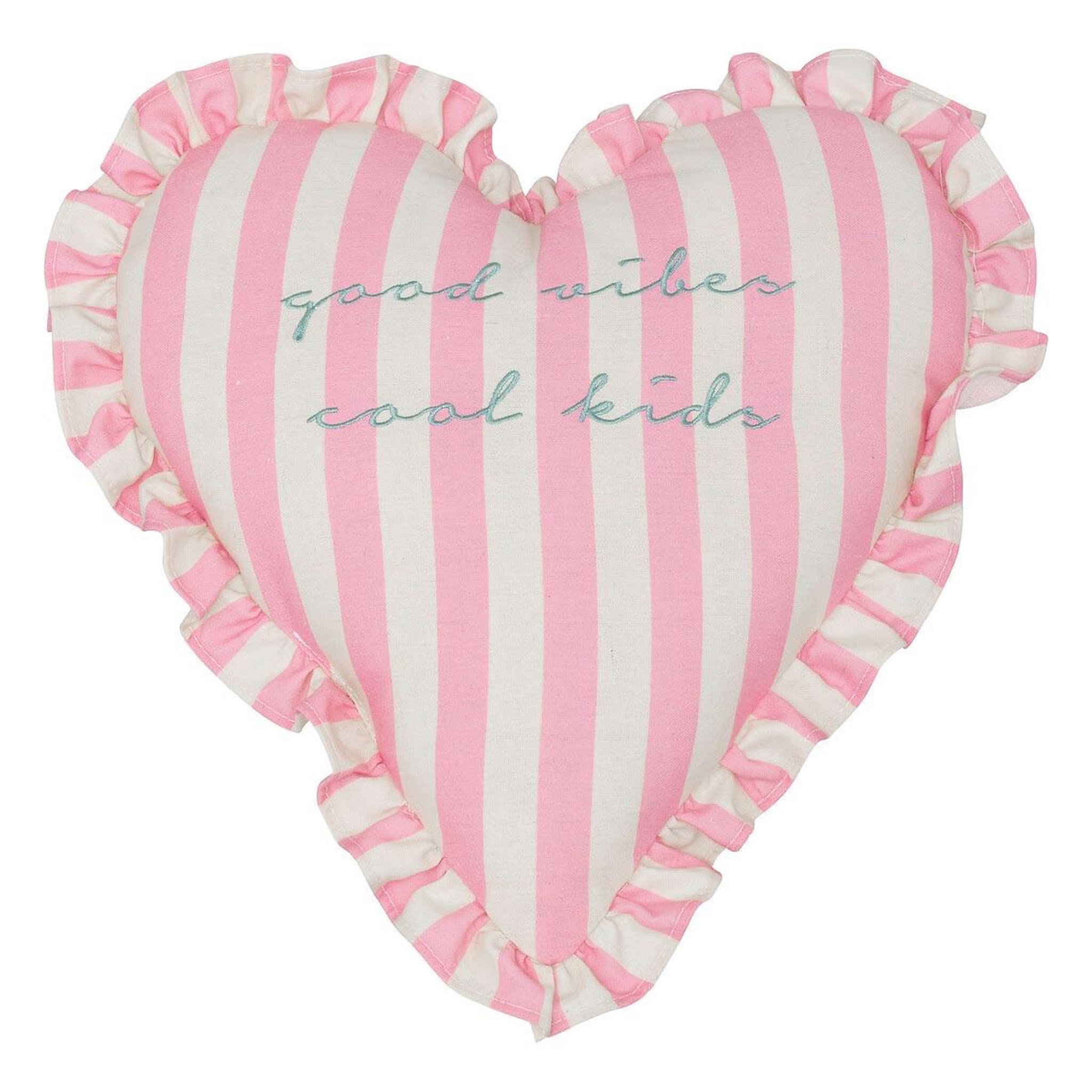 Voir la diapositive 1 : Atmosphera Kids Coussin déco cœur  ava  38x38cm rose