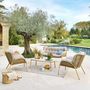 Voir la diapositive 2 : HESPERIDE Salon de jardin 5 places MELOANE - Beige