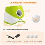 Voir la diapositive 3 : PAWHUT Lanceur de balles automatique pour chien 5 balles ETPU vert