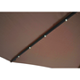 Voir la diapositive 3 : CONCEPT USINE Parasol  marron droit carré 3 x 3 m led SOLENZARA
