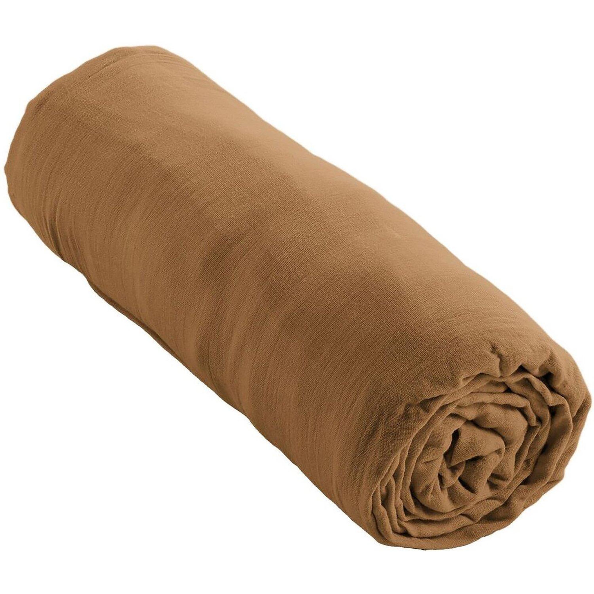 Voir la diapositive 2 : Home collection Drap housse 100% gaze de coton
