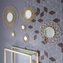 Voir la diapositive 3 : The Home Deco Factory Miroir Rosace en rotin - Diam 56 cm