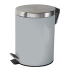 GUY LEVASSEUR Poubelle salle de bain à pédale 5L en métal. Coloris disponibles : Bleu, Noir