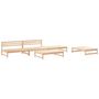 Voir la diapositive 2 : VIDAXL Salon de jardin 5 pcs bois massif de pin
