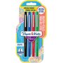 PAPERMATE Lot de 4 stylos feutre pointe moyenne Flair format spécial coloris assortis