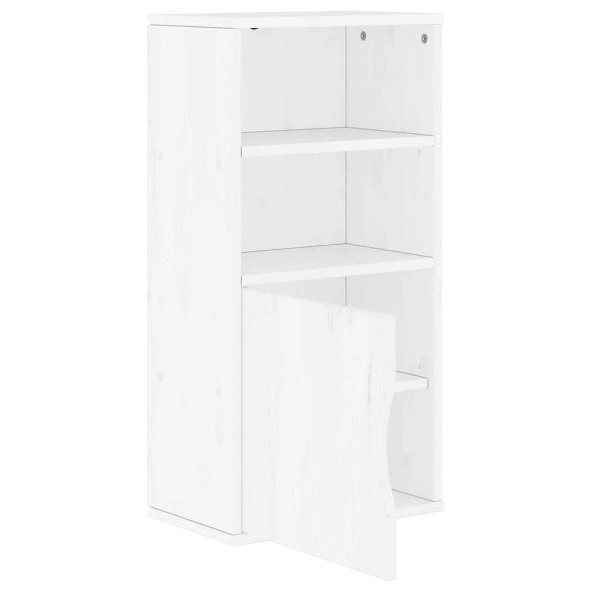 VIDAXL Armoire laterale ODDA blanc 40x24x79 cm bois massif pin