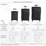 Voir la diapositive 2 : David Jones Lot de 3 valises souples dont 1 cabine