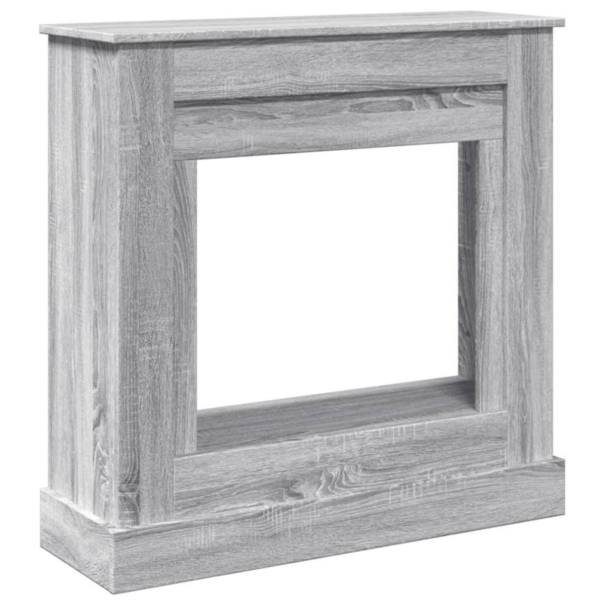VIDAXL Cadre de cheminee sonoma gris 90x30x90 cm bois d'ingenierie