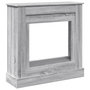 Voir la diapositive 2 : VIDAXL Cadre de cheminee sonoma gris 90x30x90 cm bois d'ingenierie