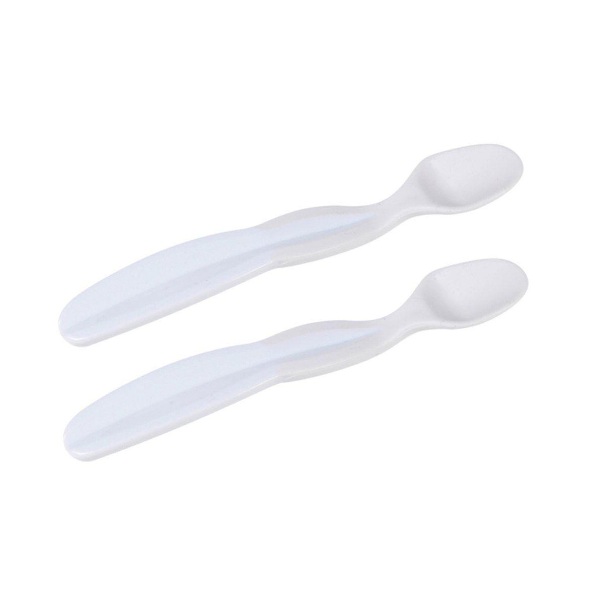 HOMEA Set de 2 cuillères bébé  thermosensible  14cm blanc