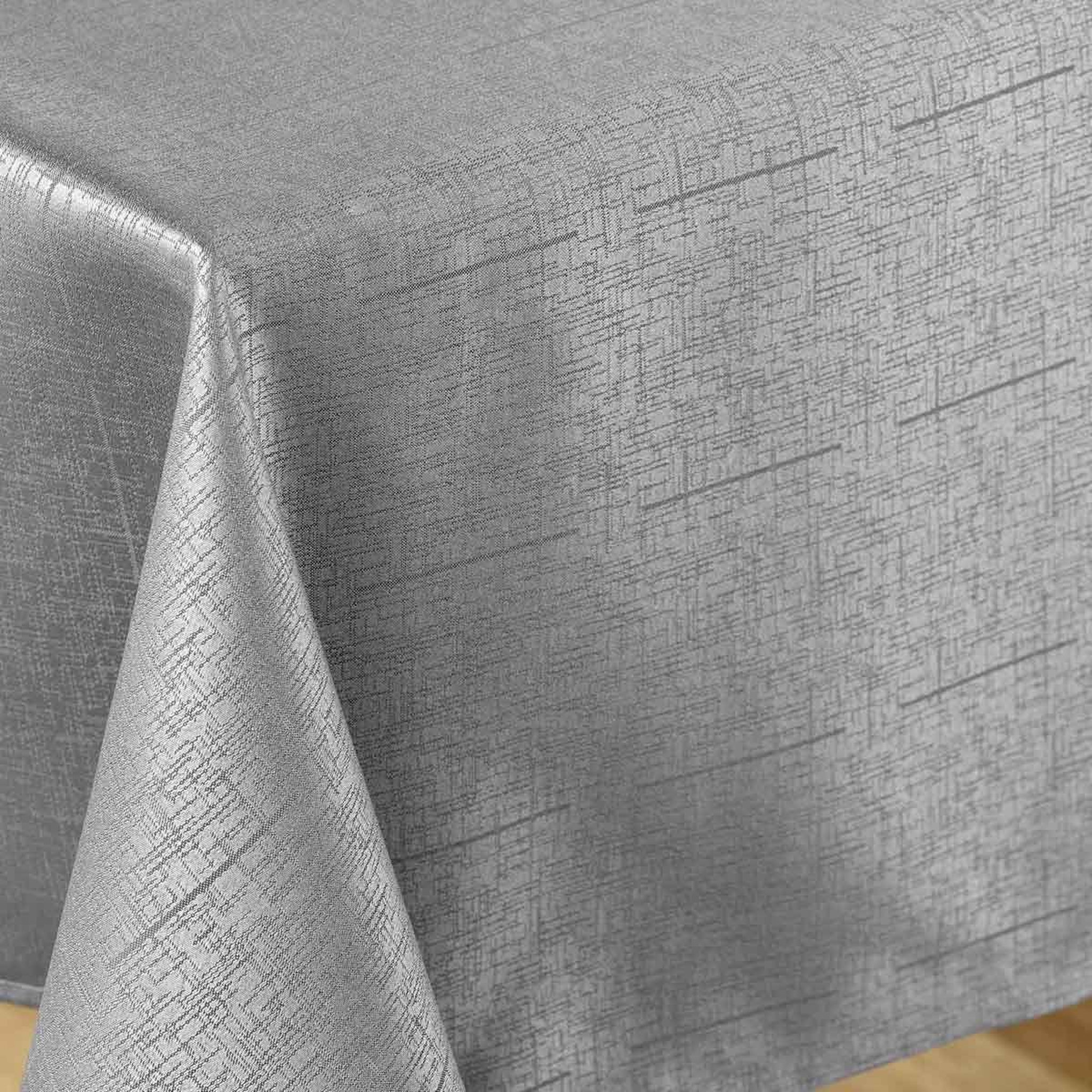 Voir la diapositive 2 : Douceur d'Intérieur Nappe jacquard déco  debbie  140x240cm anthracite