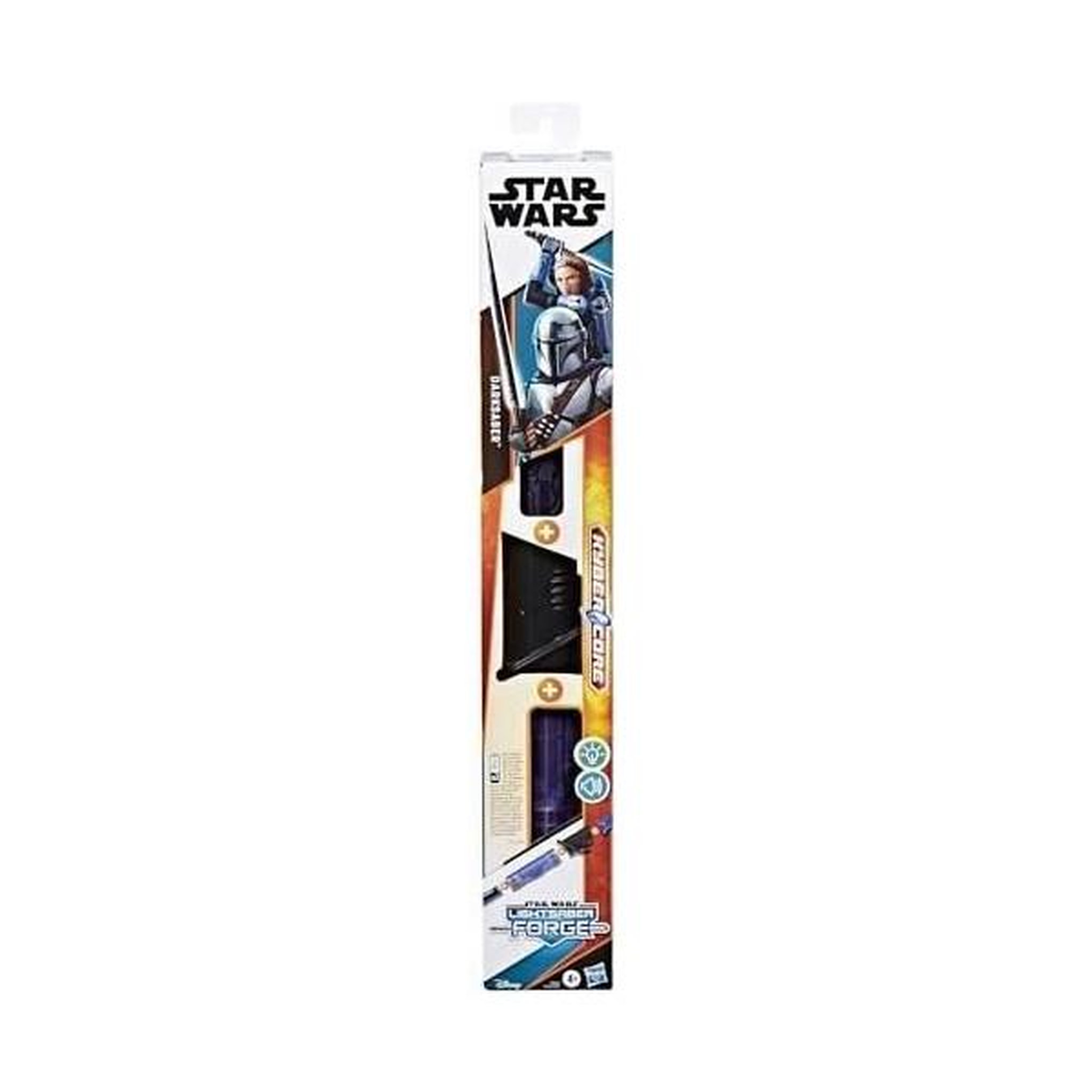Voir la diapositive 4 : HASBRO Sabre laser électronique Mandalorien Sabre noir, Star Wars Lightsaber Forge Kyber Core, jouets enfant, des 4 ans