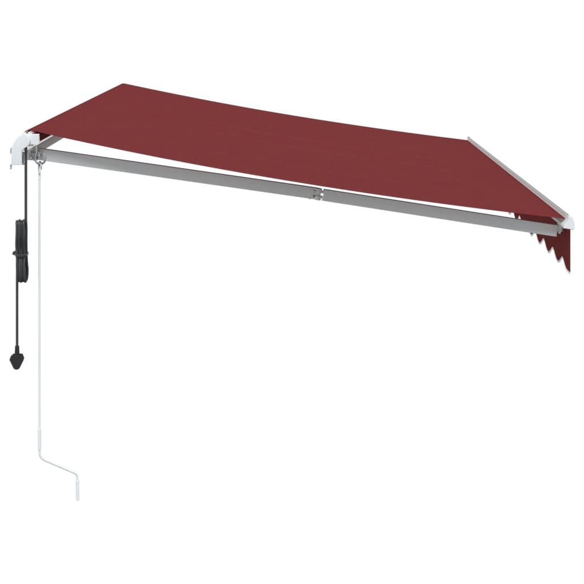 Voir la diapositive 5 : VIDAXL Auvent retractable automatique avec LED bordeaux 350x250 cm